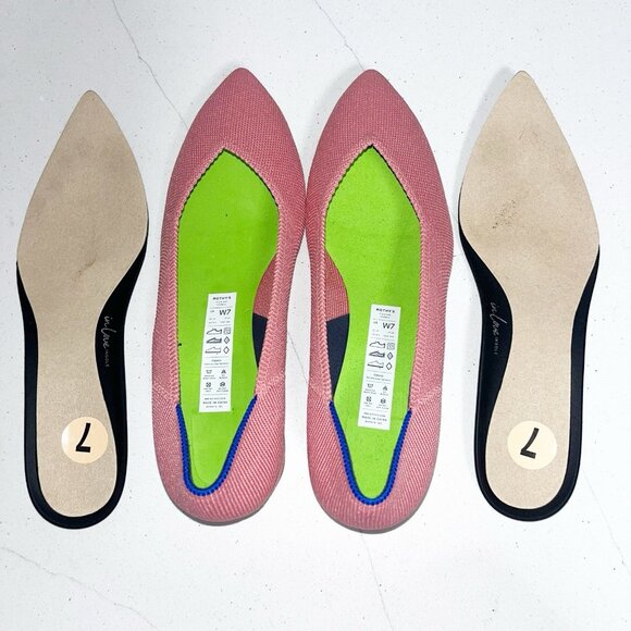 NEW Rothys the High Point Women's US Tulip Pink Knit Classic Size 7 - Picture 6 of 12